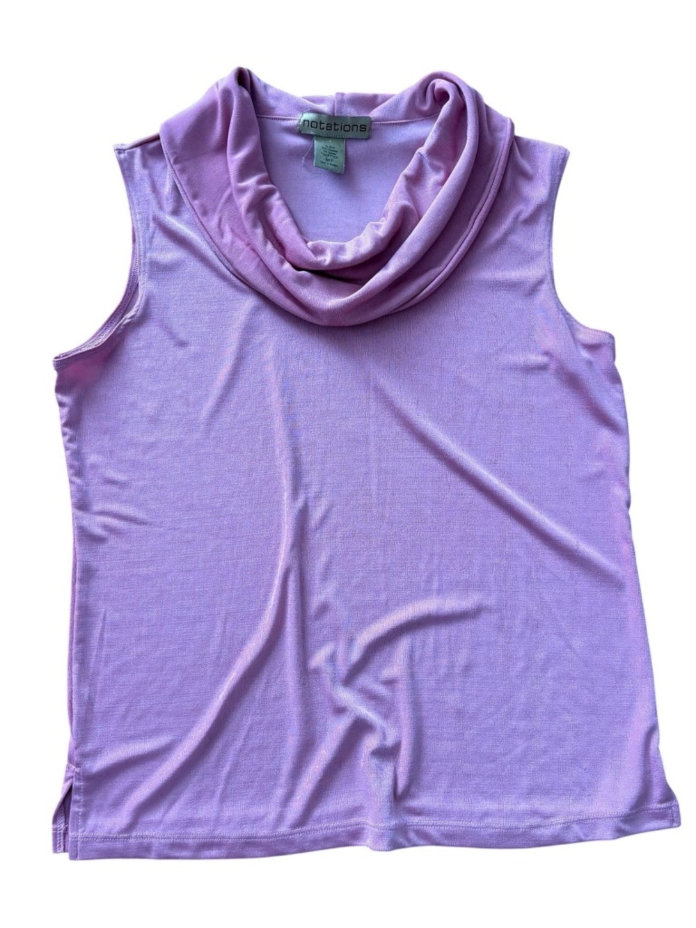 Vintage Dusty Pink Coquette Cowl Neck Tank